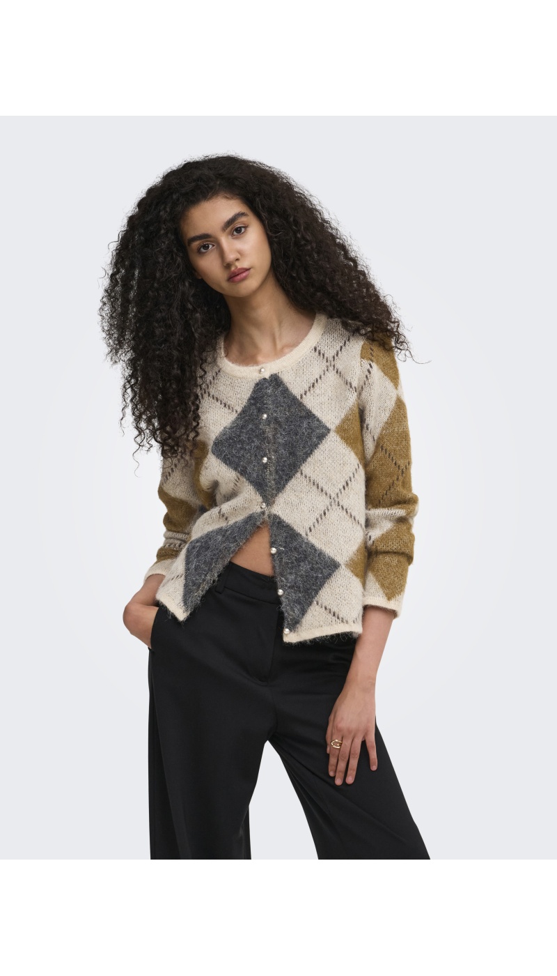 Gilet Maille Oatmeal ONLNOEME ONLY - 4 | TOP